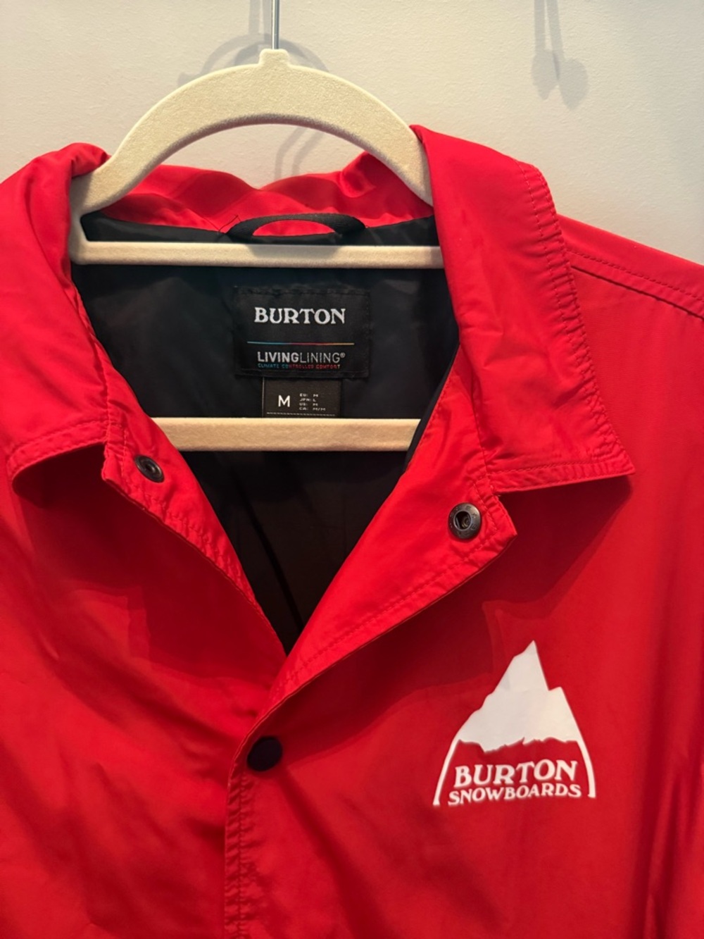 Burton Red Jacket - LivingLining Waterproof Shell - Picture 2 of 3